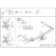 Фаркоп оцинкованный для Ford Focus 2003-2018, Ford Focus C-MAX 2003-2010, 2010-2019, Ford Grand C-MAX 2010-2019 быстросъемное крепление шара