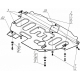 Усиленная защита картера двигателя, КПП (2 мм, сталь) для Ford S-MAX 2006-2015, Ford Mondeo IV седан/универсал/хетчбек 2007-2015, Ford Galaxy 2006-2015