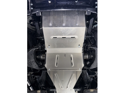 Защита картера (алюминий) 4мм для Foton Tunland V9 2.0 Diesel АКПП 4WD 2025-н.в., Foton Tunland V7 2.0 Diesel АКПП 4WD 2024-н.в.