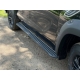 Пороги алюминиевые "Slim Line Black" 2120 мм для Foton Tunland V9 2.0 Diesel АКПП 4WD 2025-н.в.