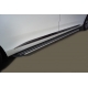 Пороги алюминиевые "Slim Line Silver" 2020 мм ТСС для GAC GN8 2020 – н.в.