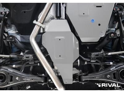 Защита редуктора (алюминий) + комплект крепежа для Geely Atlas Pro 2021-н.в. (V - 1.5T Hibrid), Belgee X70 2024-н.в.