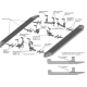 Порог-площадка "Black" F173ALB + комплект крепежа для Geely Coolray SX11 2023-н.в., Belgee X50 2023-н.в.