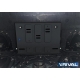 Защита картера + комплект крепежа, Rival, Сталь для Geely Emgrand SS11, V-1.5, МКПП, АКПП, передний, 2023-н.в.