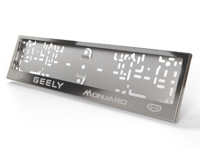 Рамка номерного знака (комплект) для Geely Monjaro 2.0 4WD 2021 – н.в. GEELMON-01RN