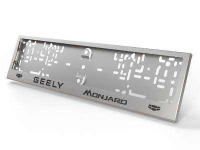 Рамка номерного знака (комплект) для Geely Monjaro 2.0 4WD 2021 – н.в. GEELMON-03RN