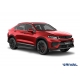 Порог-площадка "Black" F180ALB + комплект крепежа для Geely Tugella 2020-н.в.