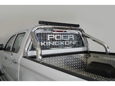 Защита кузова и заднего стекла 76,1 мм со светодиодной фарой для Great Wall Poer King Kong 2.0 2022 – н.в. GRWALPOERKK23-22