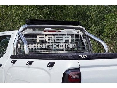Защита кузова и заднего стекла (для крышки) 76,1 мм со светодиодной фарой для Great Wall Poer King Kong 2.0 2022 – н.в. GRWALPOERKK23-27
