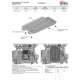 Защита КПП + комплект крепежа, Автоброня, Сталь для Great Wall Poer, V-2.0, АКПП, полный, 2021-н.в.