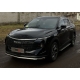 Пороги алюминиевые ''Slim line Silver'' 1720 мм для Haval F7X (2.0L 4WD) 2025-н.в.