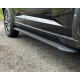 Пороги алюминиевые "Slim Line Black" 1820 мм для Haval H7 2.0 4WD 2024-н.в.