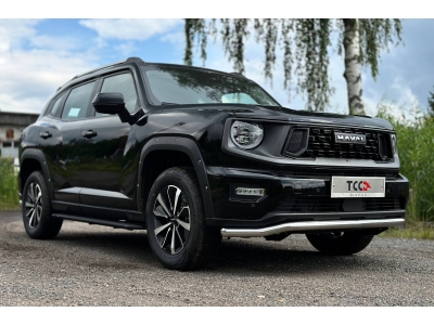 Пороги алюминиевые "Slim Line Black" 1820 мм для Haval H7 2.0 4WD 2024-н.в.