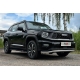 Пороги алюминиевые "Slim Line Black" 1820 мм для Haval H7 2.0 4WD 2024-н.в.