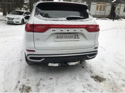 Фаркоп для Haval H6 2014-2020, Haval M6 2023-н.в. съемное крепление шара под американский квадрат