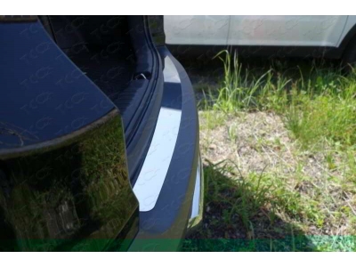 Накладка на задний бампер зеркальная ТСС для Honda CR-V 2012-2015