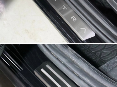 Накладки на пороги (лист шлифованный надпись Elantra) для Hyundai Elantra 2020 - 2023 HYUNELA21-08