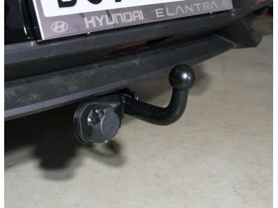 Фаркоп (оцинкованный, шар A) ТСС для Hyundai Elantra 2020 - 2023
