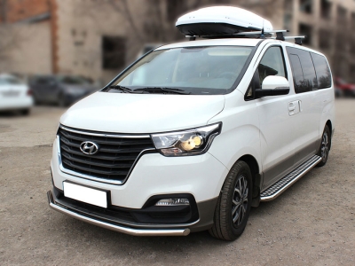 Пороги лист d-53 Технотек для Hyundai H-1 Starex 2017 – н.в.