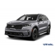 Пороги на автомобиль "Silver" Rival для Hyundai Santa Fe IV рестайлинг 2021-н.в./Tucson IV 2021-н.в./Kia Sportage V 2021-н.в./KIA Sorento 2020-н.в., 180 см, 2 шт., алюминий
