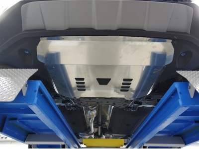 Защита картера, КПП (алюминий 4 мм) для Hyundai Santa Fe 2018-2020 (V - все)