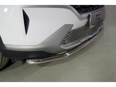 Защита передняя нижняя 42,4 мм ТСС для Hyundai Santa Fe IV Рестайлинг 2020 – 2023