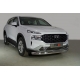 Защита передняя нижняя (овальная) 75х42 мм ТСС для Hyundai Santa Fe IV Рестайлинг 2020 – 2023