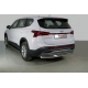 Защита задняя (овальная) 75х42 мм ТСС для Hyundai Santa Fe IV Рестайлинг 2020 – 2023