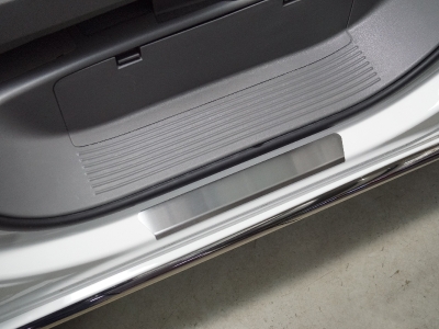 Накладки на передние пороги лист шлифованный 2шт ТСС для Hyundai Staria 2021-2022