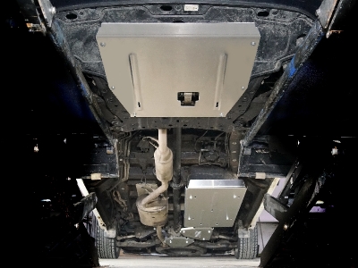 Защиты комплект алюминий 4 мм (картер, АКПП, бак, емкость с AdBlue, задний редуктор) ТСС для Hyundai Staria 2021-2022