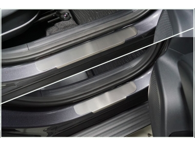 Накладки на пороги (лист шлифованный) 4 шт для Hyundai Tucson 2020 – н.в. HYUNTUC21-02