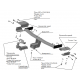 Фаркоп для Hyundai ix35 2010-2015, Kia Sportage 2010-2015 (кроме сборки Корея) съемное крепление шара под американский квадрат