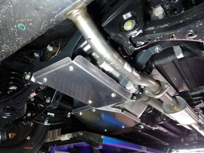 Защита заднего редуктора ТСС алюминий 4 мм для Hyundai ix35/Kia Sportage 2010-2015