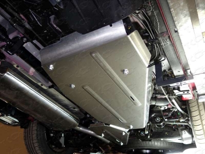 Защита бака ТСС алюминий 4 мм для Hyundai Santa Fe 2015-2018