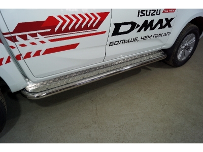 Пороги с площадкой 60,3 мм для Isuzu D-Max 2019 – н.в. ISDMAX19-19