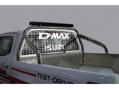 Защита кузова и заднего стекла 75х42 мм со светодиодной фарой для Isuzu D-Max 2019 – н.в. ISDMAX19-40