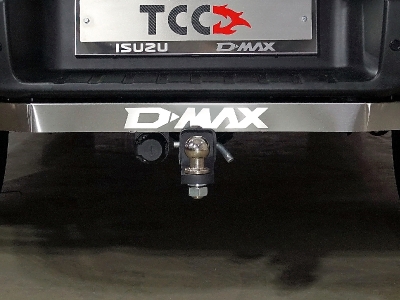 Фаркоп (оцинкованный, надпись D-MAX, шар E) ТСС для Isuzu D-Max 2019-2021