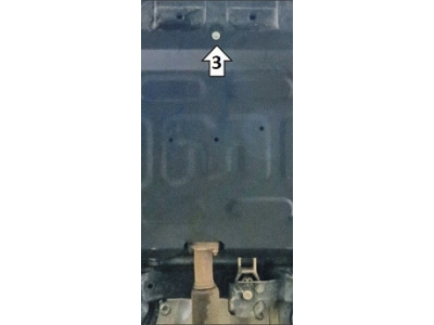 Защита картера двигателя и КПП (1,5 мм, сталь) для Jac J7 2020-н.в.