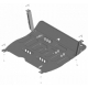 Защита картера двигателя и КПП (1,5 мм, сталь) для JAC JS6 2022-н.в.