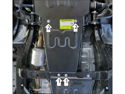 Усиленная защита КПП (2 мм, сталь) для JAC T8 2018-н.в., JAC T8 Pro 2019-н.в.
