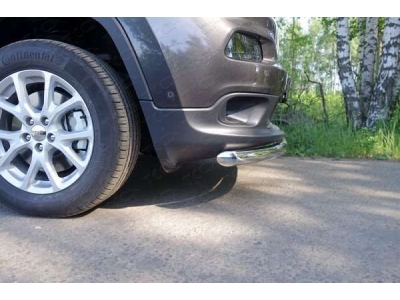 Защита переднего бампера 60 мм ТСС для Jeep Cherokee 2014-2018