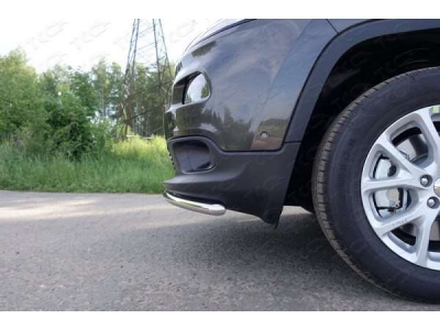 Защита переднего бампера 42 мм ТСС для Jeep Cherokee 2014-2018