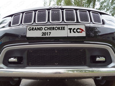 Решетка радиатора нижняя (лист AL)  для Jeep Grand Cherokee IV Рестайлинг 2013 – 2022 GRCHER17-11