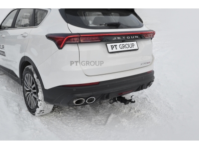 Фаркоп для Jetour X70 Plus 2023-н.в. съемное крепление шара под американский квадрат