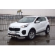 Защита порогов с алюм. площадкой d=51 мм (НПС) для Kia Sportage 2016-2022