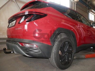 Фаркоп оцинкованный для Hyundai Tucson 2021-2024, 2024-н.в., Kia Sportage 2022-н.в. быстросъемное крепление шара