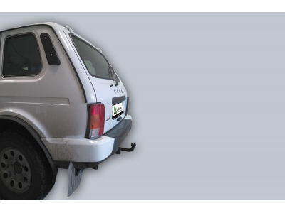 Фаркоп для Lada Niva Legend Urban 2020-н.в., Лада Нива 4x4 Urban 2014-2020 с газовым оборудованием с условно-съемным креплением шара (на 2 болтах)