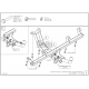 Фаркоп оцинкованный для Lada Niva Travel 2021-н.в., Chevrolet Niva 2123 2008-2020, Lada Niva 2020-2021 быстросъемное крепление шара