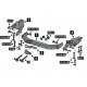 Фаркоп с нержавеющей накладкой для Toyota Land Cruiser Prado 120 2002-2009, Prado 150 (кроме Black Onyx) 2009-2023, Lexus GX470 2003-2009, Lexus GX460 2009-2023 фланцевое крепление шара