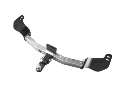 Фаркоп с нержавеющей накладкой для Toyota Land Cruiser 200 2007-2021, Lexus LX 2016-2022 съемное крепление шара под американский квадрат